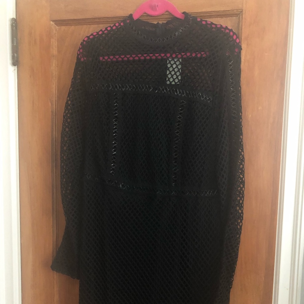 FOREVER 21 Mesh and mixed fabric dress